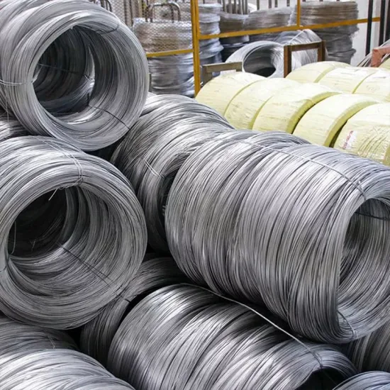 Q195 SAE1006 SAE1008 kohlenstoffarmer Stahl MS-Draht ASTM GB JIS DIN AISI BS Low Corban Steel Wire Lieferant 1 mm 2 mm 3 mm 4 mm Federstahlstab/Draht